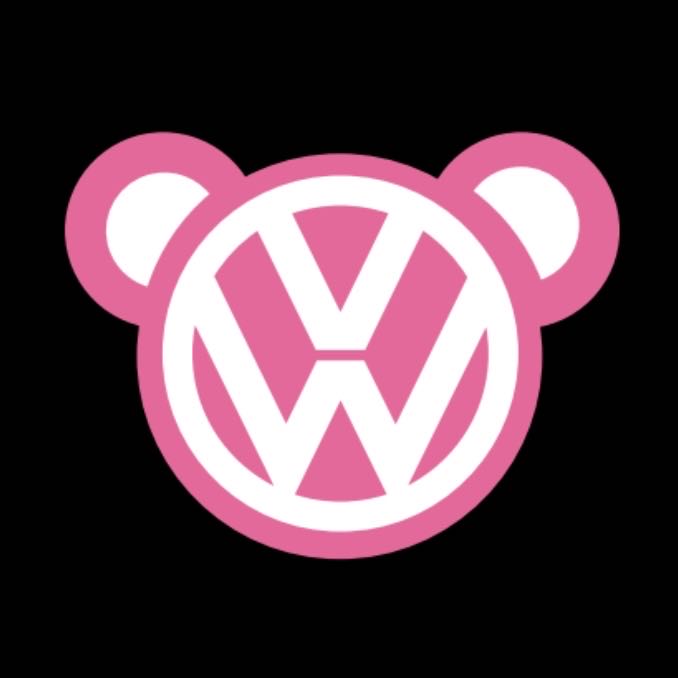 Volkswagen Door lights Logo Nr. 12 (cantidad 1 = 2 logo films /2 luces de puerta)
