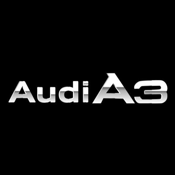 AUDI  A3 LOGO PROJECTOT LIGHTS  (quantity 1 = 2 Logo Films /2 door lights）Nr.12B93