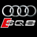 AUDI LOGO PROJECTOT LIGHTS Nr.120 (Menge 1 = 2 Logofolien /2 Türleuchten)