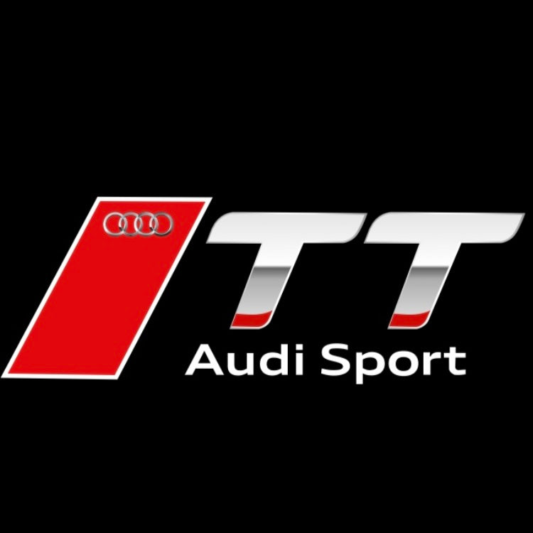 AUDI  TT  LOGO PROJECTOT LIGHTS  (quantity 1 = 2 Logo Films /2 door lights）Nr.12B52