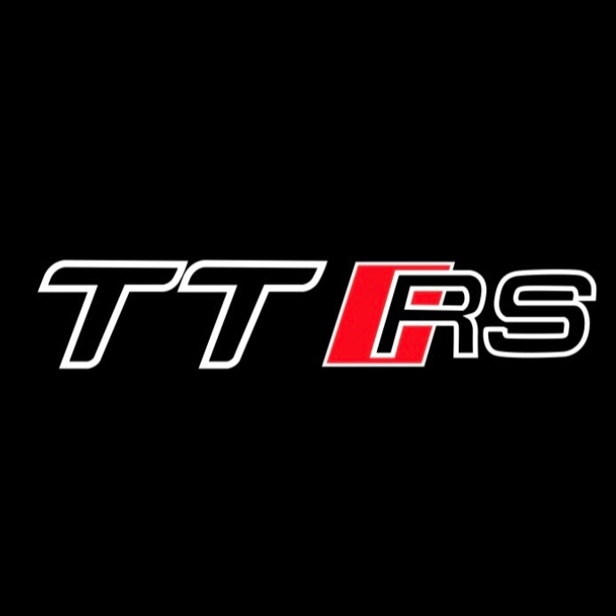 AUDI  TTRS LOGO PROJECTOT LIGHTS  (quantity 1 = 2 Logo Films /2 door lights）Nr.12B18