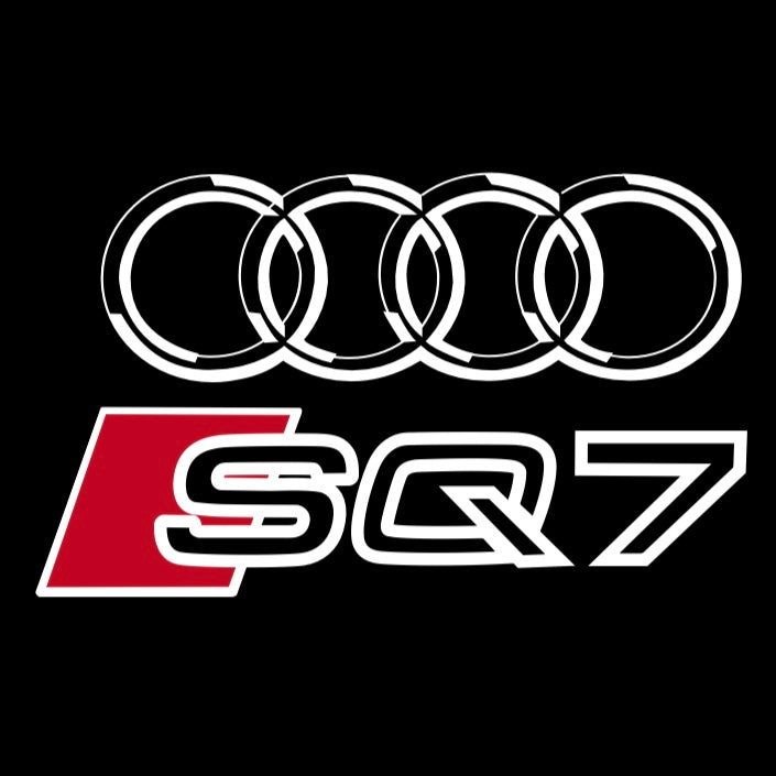 AUDI LOGO PROJECTOT LIGHTS Nr.120 (Menge 1 = 2 Logofolien /2 Türleuchten)