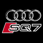 AUDI LOGO PROJECTOT LIGHTS Nr.120 (Menge 1 = 2 Logofolien /2 Türleuchten)