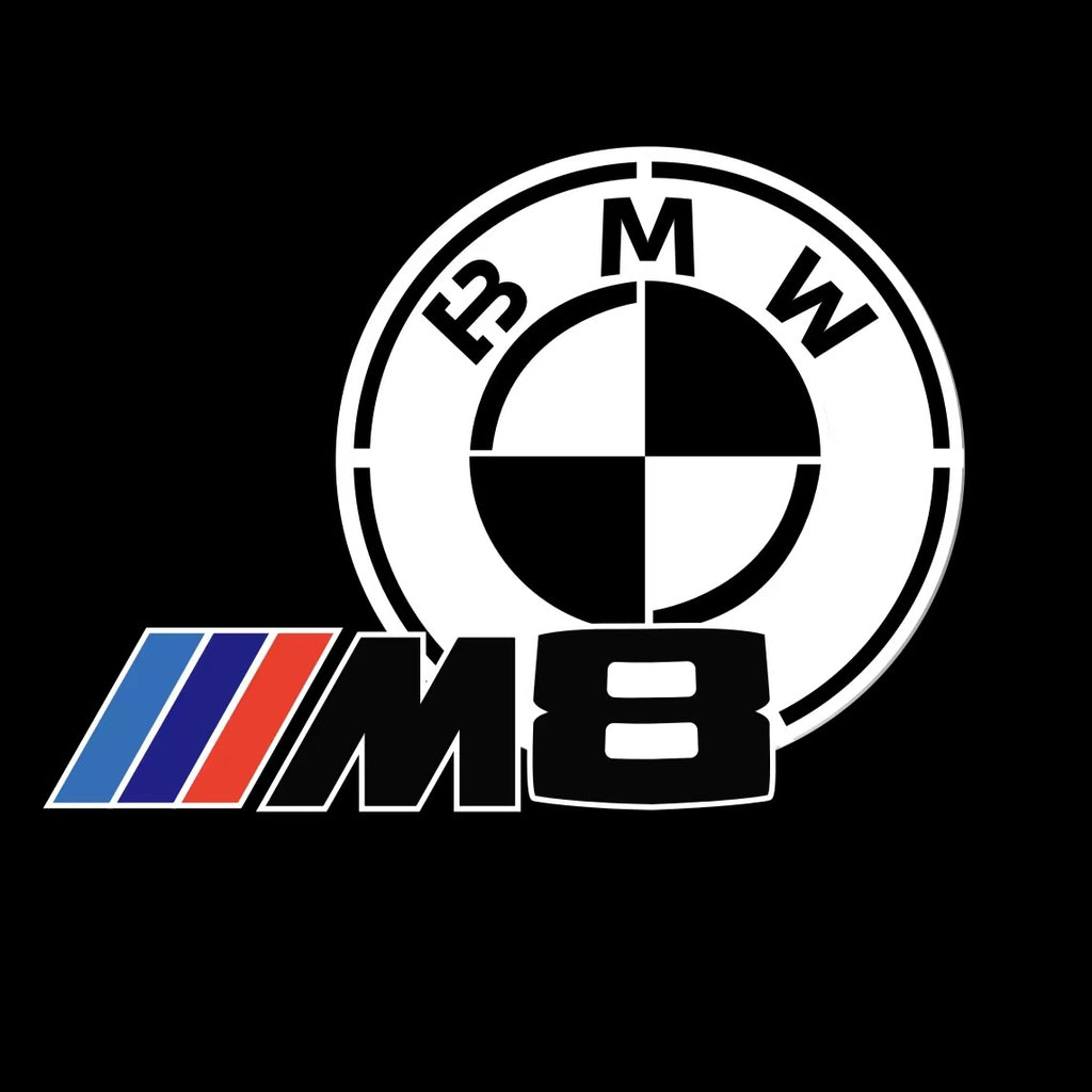 ÉCLAIRAGE DE PROJECTEUR BMW M3 LOGO Nr.24 (quantité 1 = 1 jeux / 2 feux de porte)