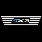 ÉCLAIRAGE DE PROJECTEUR BMW M3 LOGO Nr.24 (quantité 1 = 1 jeux / 2 feux de porte)