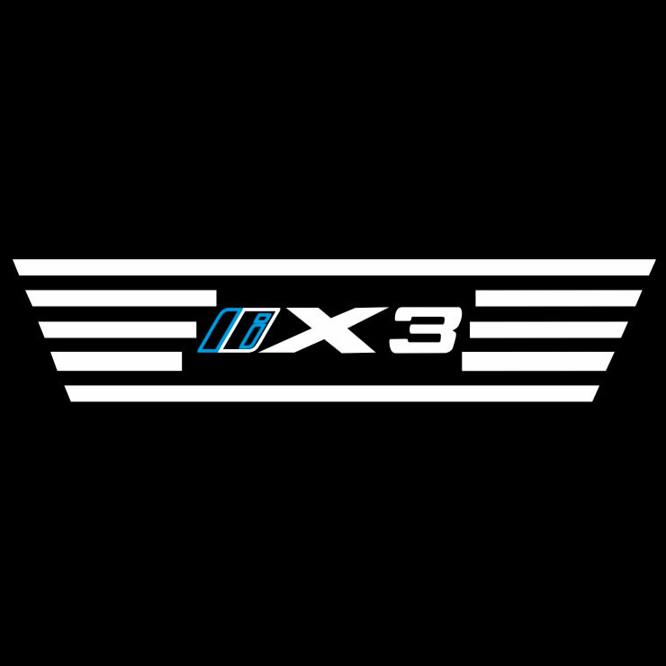 ÉCLAIRAGE DE PROJECTEUR BMW M3 LOGO Nr.24 (quantité 1 = 1 jeux / 2 feux de porte)