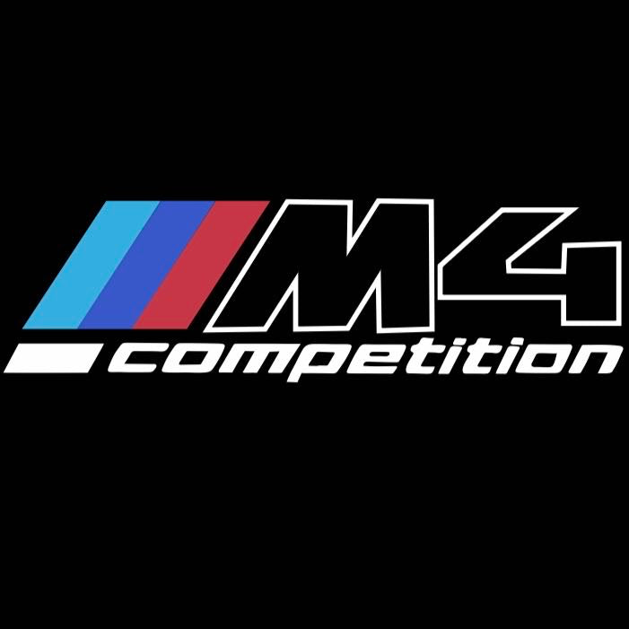 BMW M3 LOGO PROJECTOR LIGHTS Nr.24 (الكمية 1 = 1 مجموعة / 2 أضواء باب)