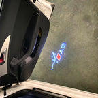 AUDI LOGO PROJECTOT LIGHTS Nr.46 (الكمية 1 = 2 Logo Films /2 أضواء الباب)