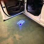 AUDI LOGO PROJECTOT LIGHTS Nr.120 (Menge 1 = 2 Logofolien /2 Türleuchten)