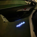 AUDI LOGO PROJECTOT LIGHTS Nr.120 (الكمية 1 = 2 Logo Films /2 أضواء الباب)