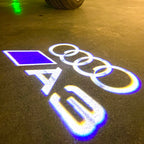 AUDI LOGO PROJECT LIGHTS Nr.120 (quantità 1= 2 Logo Films /2 porta luci）
