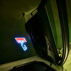 AUDI LOGO PROJECTOT LIGHTS Nr.120 (الكمية 1 = 2 Logo Films /2 أضواء الباب)