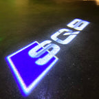 AUDI  SQ8 LOGO PROJECTOT LIGHTS  (quantity 1 = 2 Logo Films /2 door lights）Nr.12B75