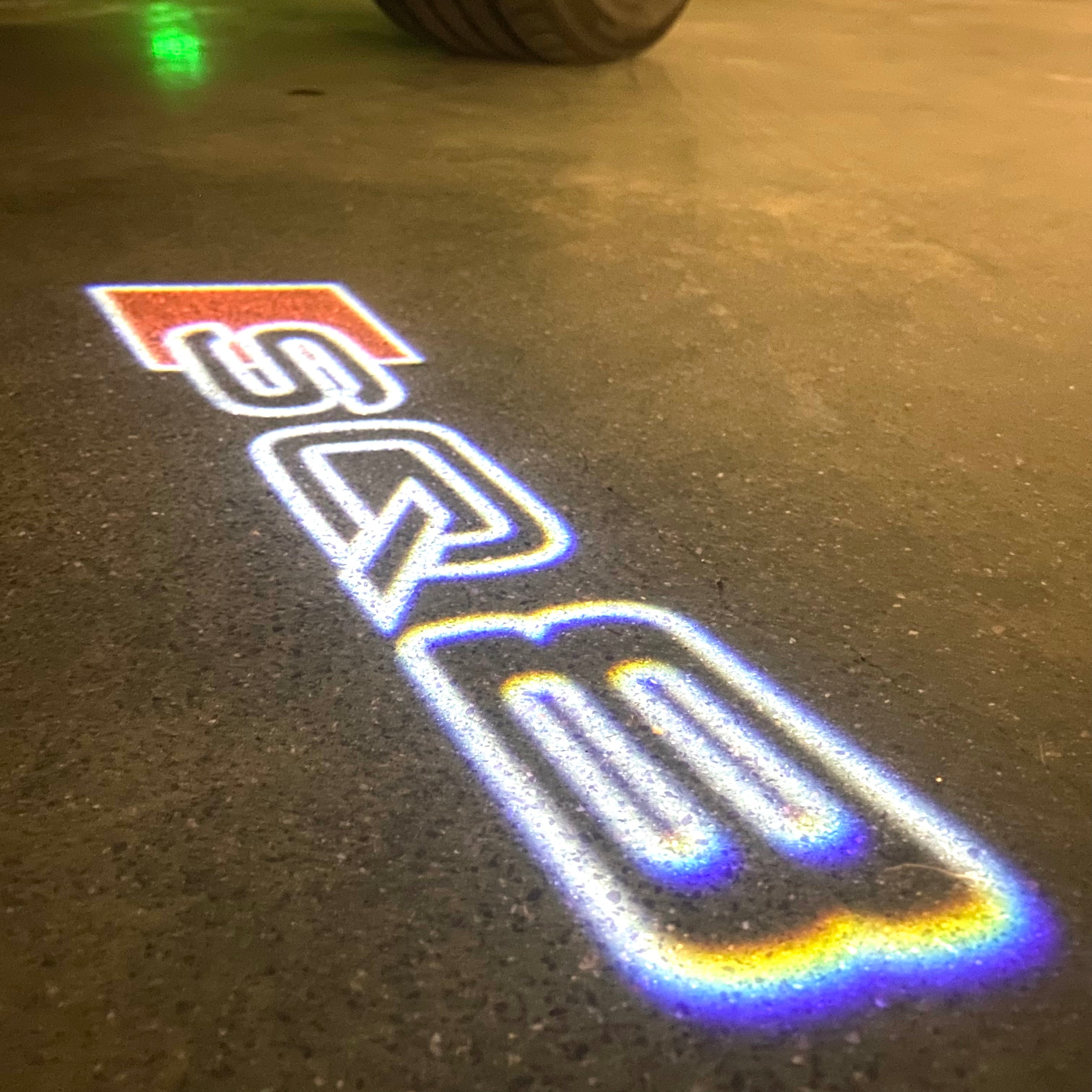 AUDI    SQ8 LOGO PROJECTOT LIGHTS  (quantity 1 = 2 Logo Films /2 door lights）Nr.12B94