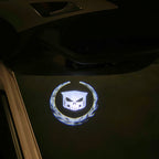 AUDI LOGO PROJECTOT LIGHTS Nr.19 (الكمية 1 = 2 Logo Films /2 أضواء الباب)