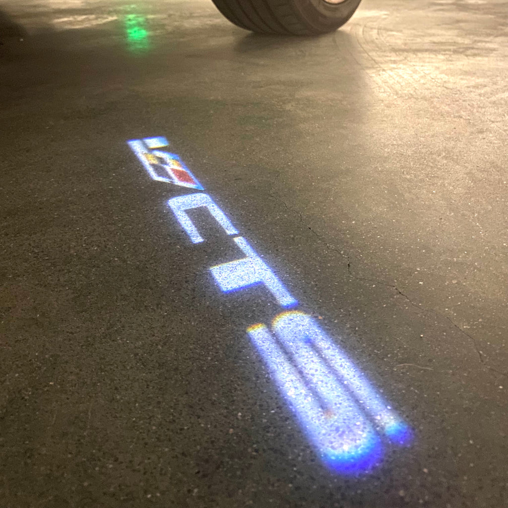 AUDI LOGO PROJECTOT LIGHTS Nr.19 (quantité 1 = 2 Logo Films /2 feux de porte)