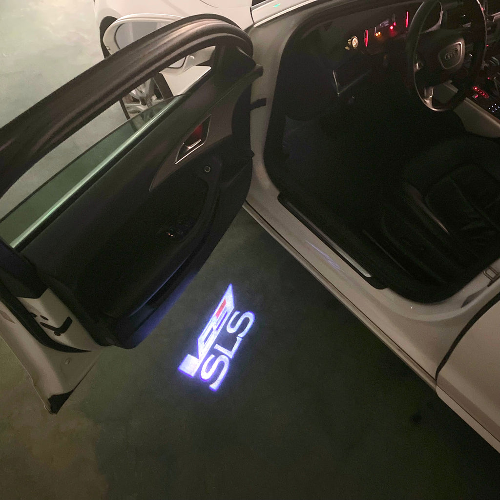 AUDI LOGO PROJECTOT LIGHTS Nr.19 (quantité 1 = 2 Logo Films /2 feux de porte)