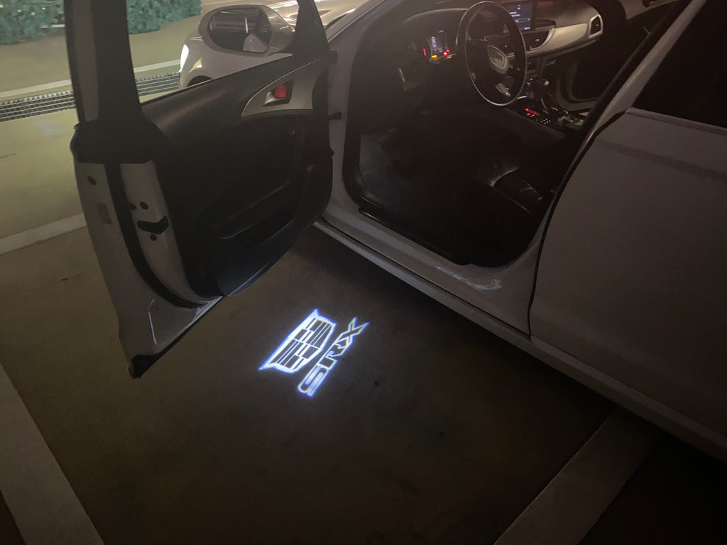 AUDI LOGO PROJECTOT LIGHTS Nr.19 (Menge 1 = 2 Logo Folien /2 Türleuchten)