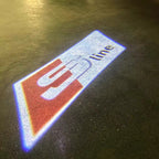 AUDI LOGO PROJECTOT LIGHTS Nr.109 (Menge 1 = 2 Logofolien /2 Türleuchten)