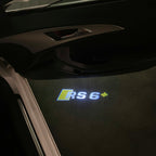 AUDI RS6+ LOGO PROJECTOT LIGHTS Nr.46Bgg (quantity 1 = 2 Logo Films /2 door lights）