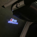 AUDI LOGO PROJECTOT LIGHTS Nr.120 (Menge 1 = 2 Logofolien /2 Türleuchten)