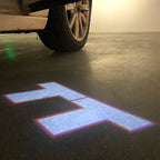 AUDI LOGO PROJECTOT LIGHTS Nr.15 (Menge 1 = 2 Logofolien /2 Türleuchten)