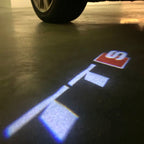 AUDI  TTS LOGO PROJECTOT LIGHTS  (quantity 1 = 2 Logo Films /2 door lights）Nr.12B59