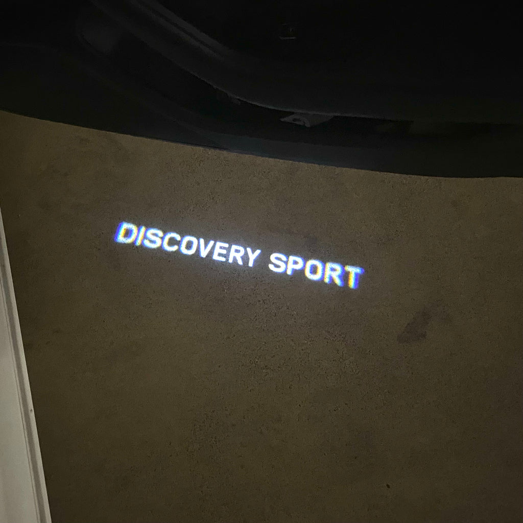 LUCES DE PROYECTOR CON LOGO Land Rover Nr.04 (cantidad 1 = 1 juegos / 2 luces de puerta)