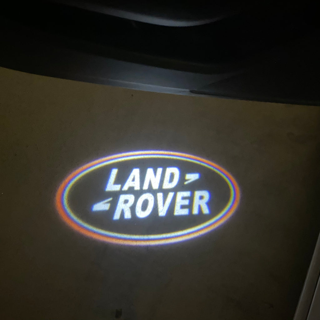 LUCES DE PROYECTOR CON LOGO Land Rover Nr.04 (cantidad 1 = 1 juegos / 2 luces de puerta)