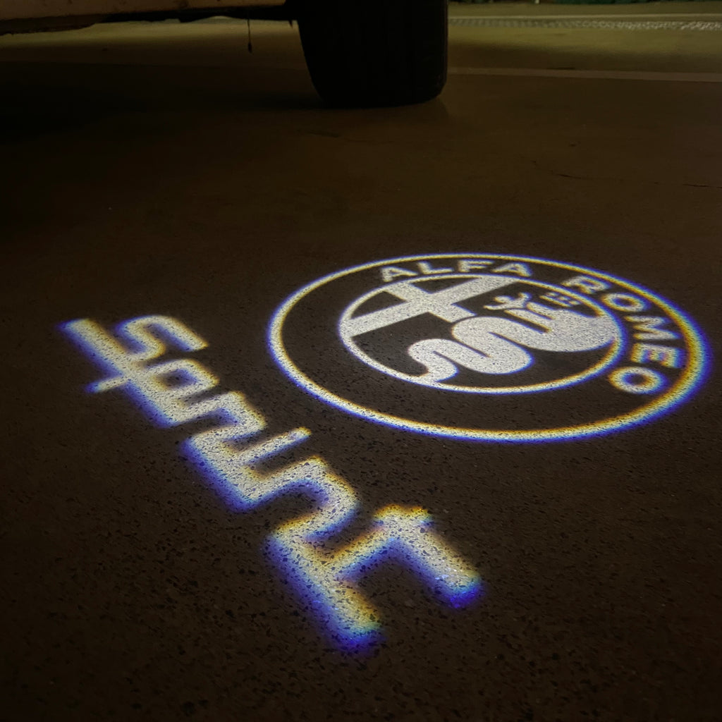 Alfa Romeo Sprint LOGO PROJECTOT LIGHTS Nr.81 (quantité 1 = 2 Logo Film / 2 feux de porte)