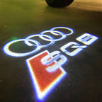 AUDI LOGO PROJECTOT LIGHTS Nr.120 (Menge 1 = 2 Logofolien /2 Türleuchten)