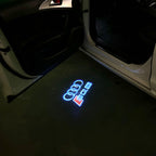 AUDI LOGO PROJECTOT LIGHTS Nr.120 (Menge 1 = 2 Logofolien /2 Türleuchten)