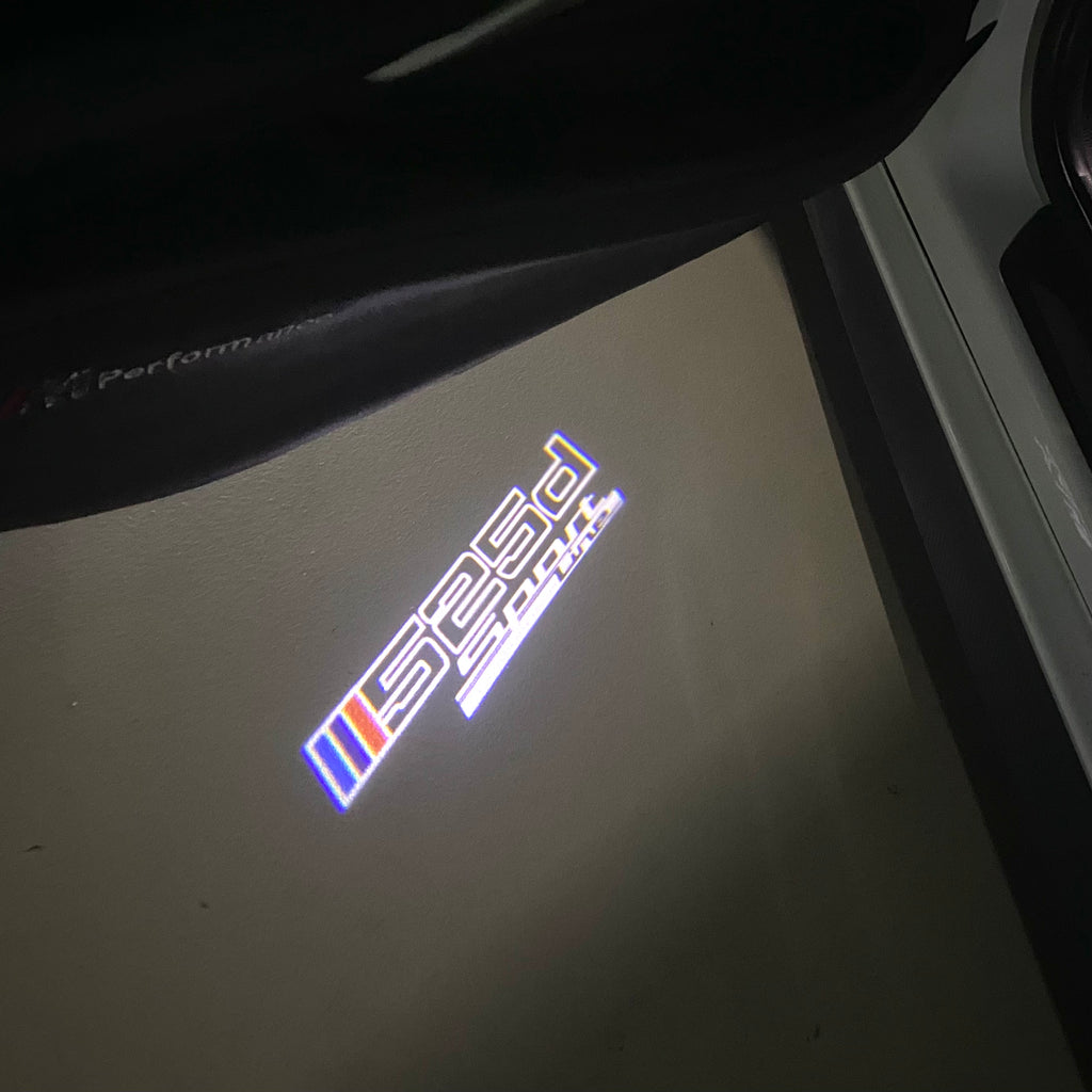 ÉCLAIRAGE DE PROJECTEUR BMW M3 LOGO Nr.24 (quantité 1 = 1 jeux / 2 feux de porte)