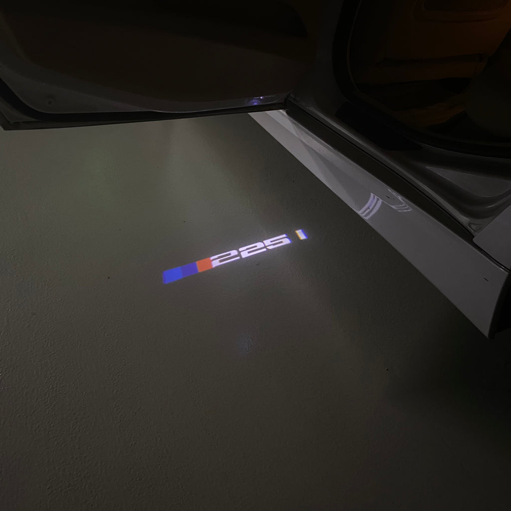 ÉCLAIRAGE DE PROJECTEUR BMW M3 LOGO Nr.24 (quantité 1 = 1 jeux / 2 feux de porte)