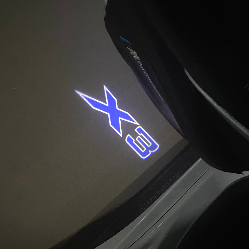 LUCES DE PROYECTOR DEL LOGOTIPO BMW M3 Nr.24 (cantidad 1 = 1 juegos / 2 luces de puerta)