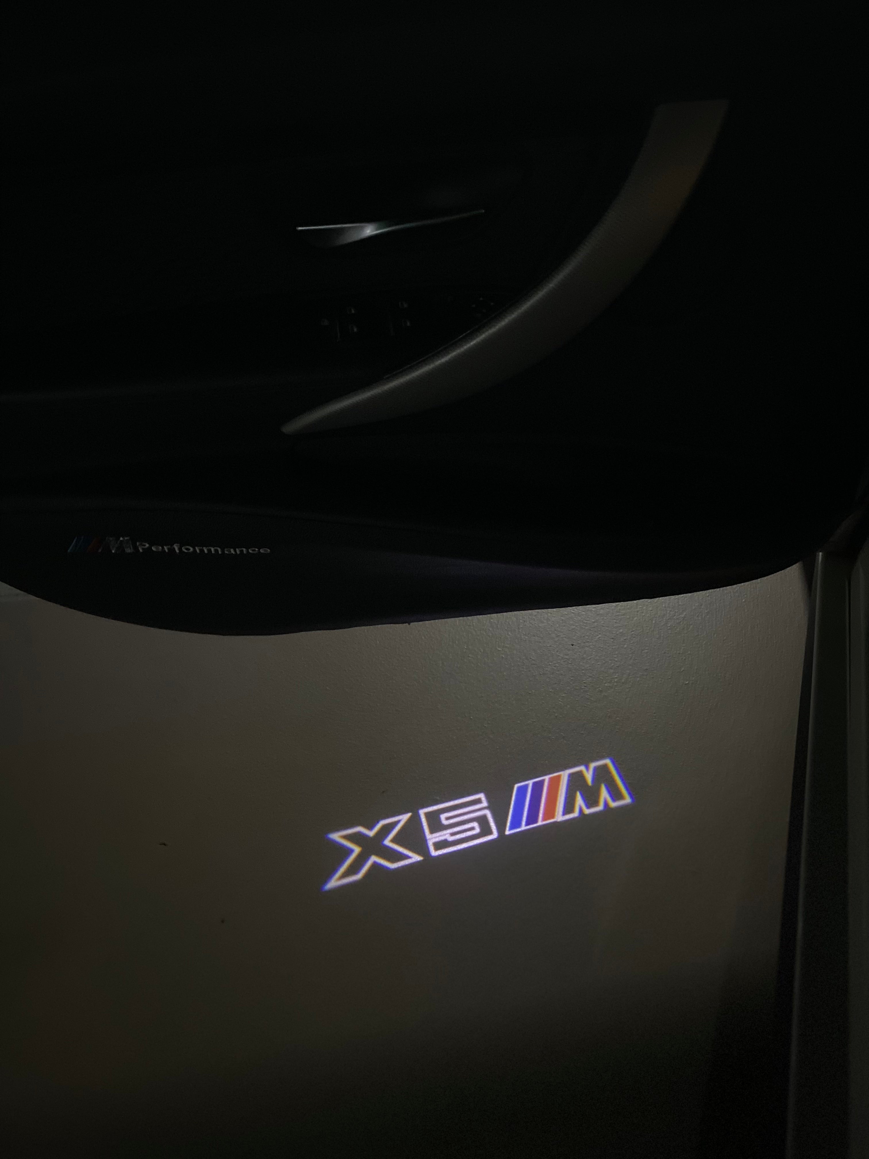 BMW X5M LOGO PROJECTOT LIGHTS (quantity 1 = 1 sets/2 door lights) Nr.6024q0t071