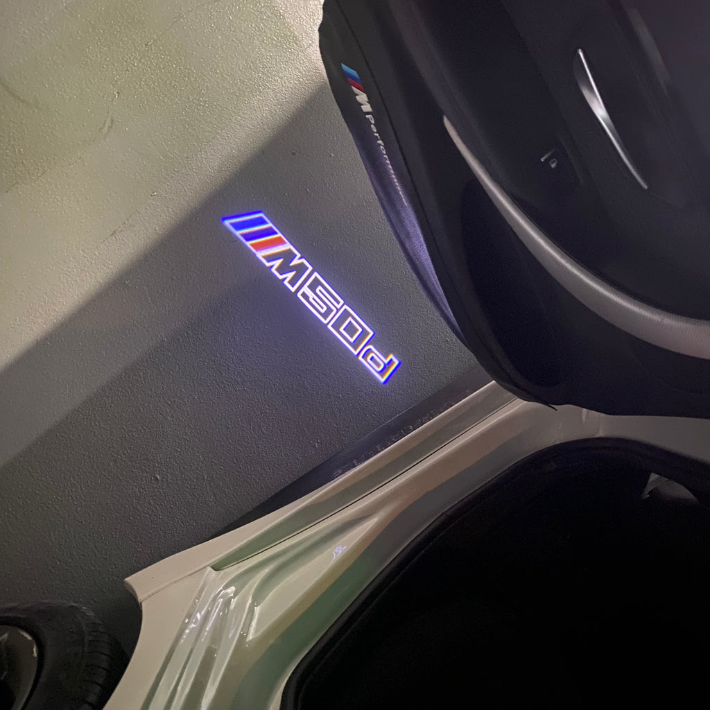 LUCES DE PROYECTOR DEL LOGOTIPO BMW M3 Nr.24 (cantidad 1 = 1 juegos / 2 luces de puerta)