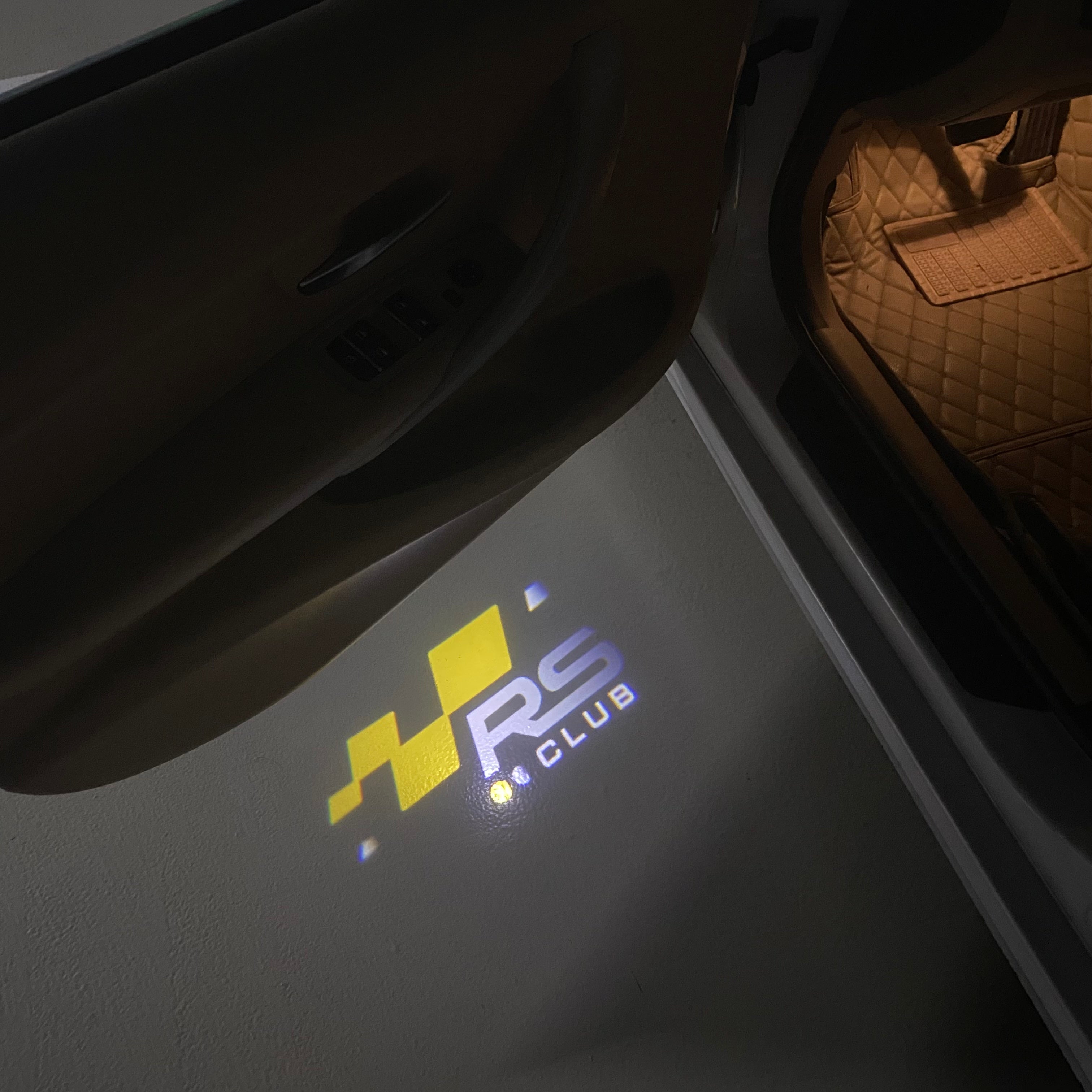 RENAULT RS LOGO PROJECROTR LIGHTS Nr.0950 (quantity  1 =  2 Logo Film & 2 door lights)