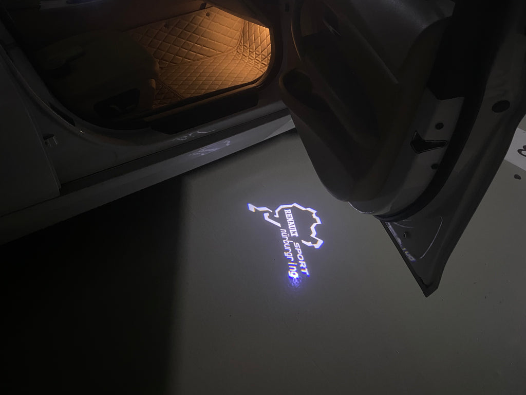 LUCES ABT LOGO PROJECROTR Nr.123 (cantidad 1 = 2 película con logotipo y 2 luces de puerta)