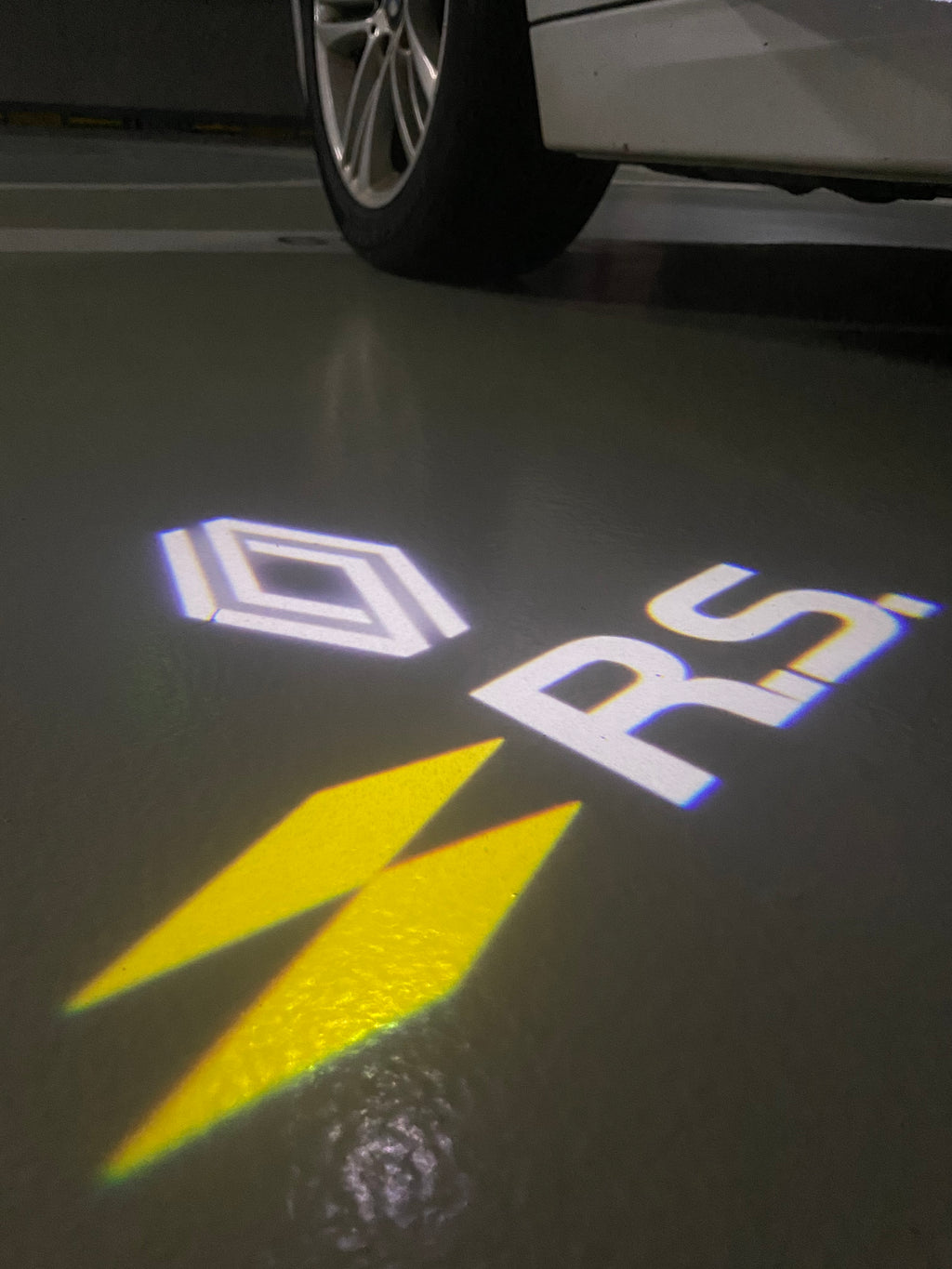 LUCES ABT LOGO PROJECROTR Nr.123 (cantidad 1 = 2 película con logotipo y 2 luces de puerta)
