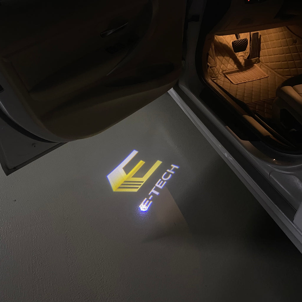 RENAULT E TECH LOGO PROJECROTR LIGHTS Nr.0949 (quantity  1 =  2 Logo Film & 2 door lights)