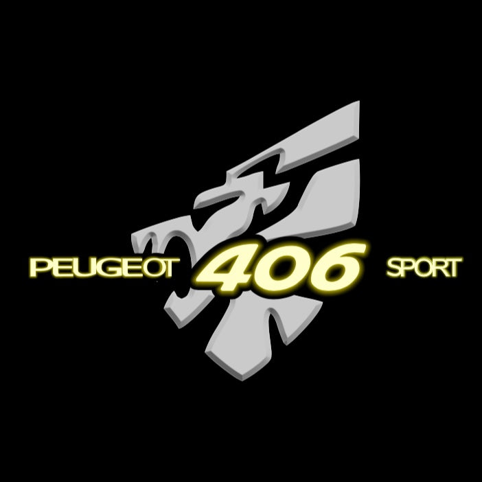 PEUGEOT  406 SPORT  LOGO PROJECTOT LIGHTS (quantity 1 = 1 sets/2 door lights) Nr.6024q30