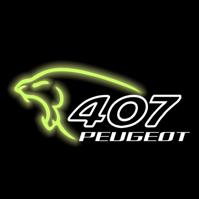 PEUGEOT 407  LOGO PROJECTOT LIGHTS (quantity 1 = 1 sets/2 door lights) Nr.6024q32