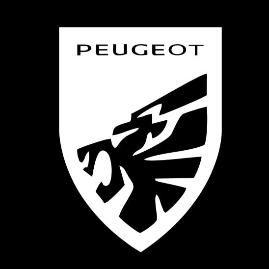 PEUGEOT ORIGINAL  LOGO PROJECTOT LIGHTS (quantity 1 = 1 sets/2 door lights) Nr.6024q66