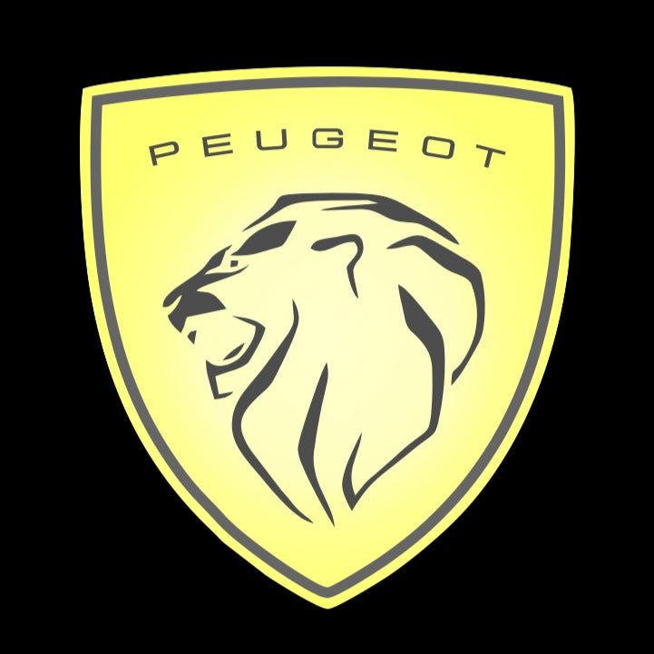 PEUGEOT ORIGINAL  LOGO PROJECTOT LIGHTS (quantity 1 = 1 sets/2 door lights) Nr.6024q73