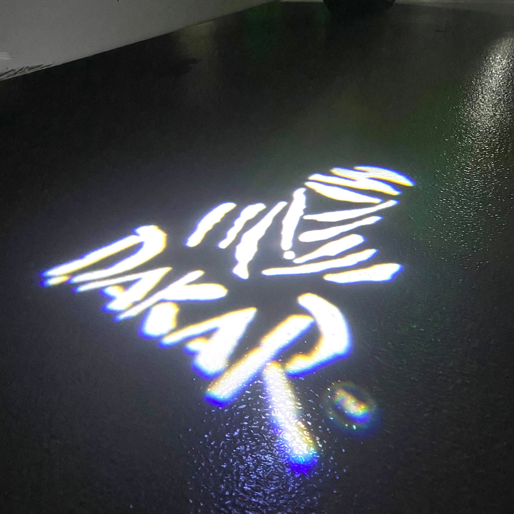 Logo DAKAR Nr. 108 (quantità 1 = 2 Pellicole per logo / 2 luci per porte）