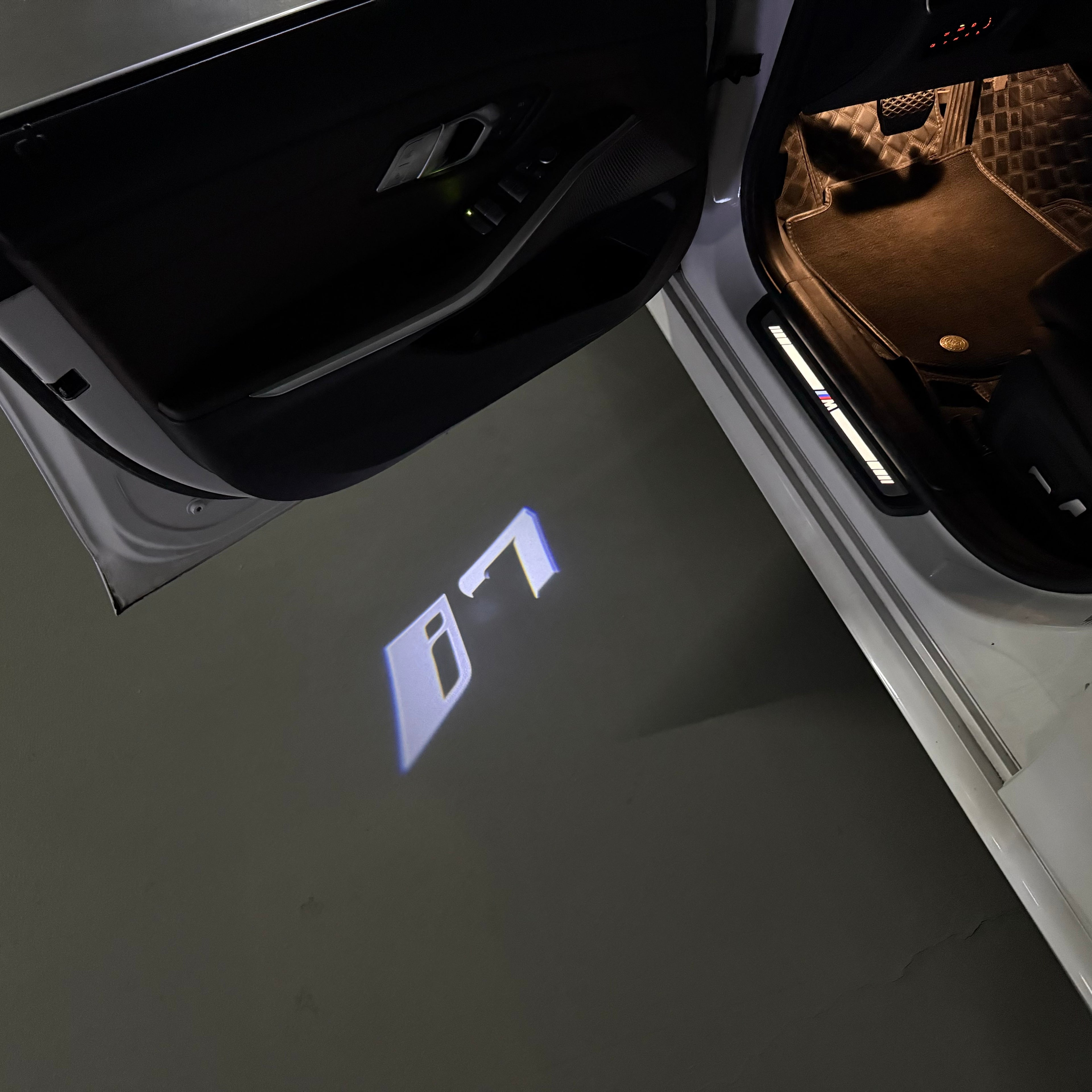 ÉCLAIRAGE DE PROJECTEUR BMW M3 LOGO Nr.24 (quantité 1 = 1 jeux / 2 feux de porte)