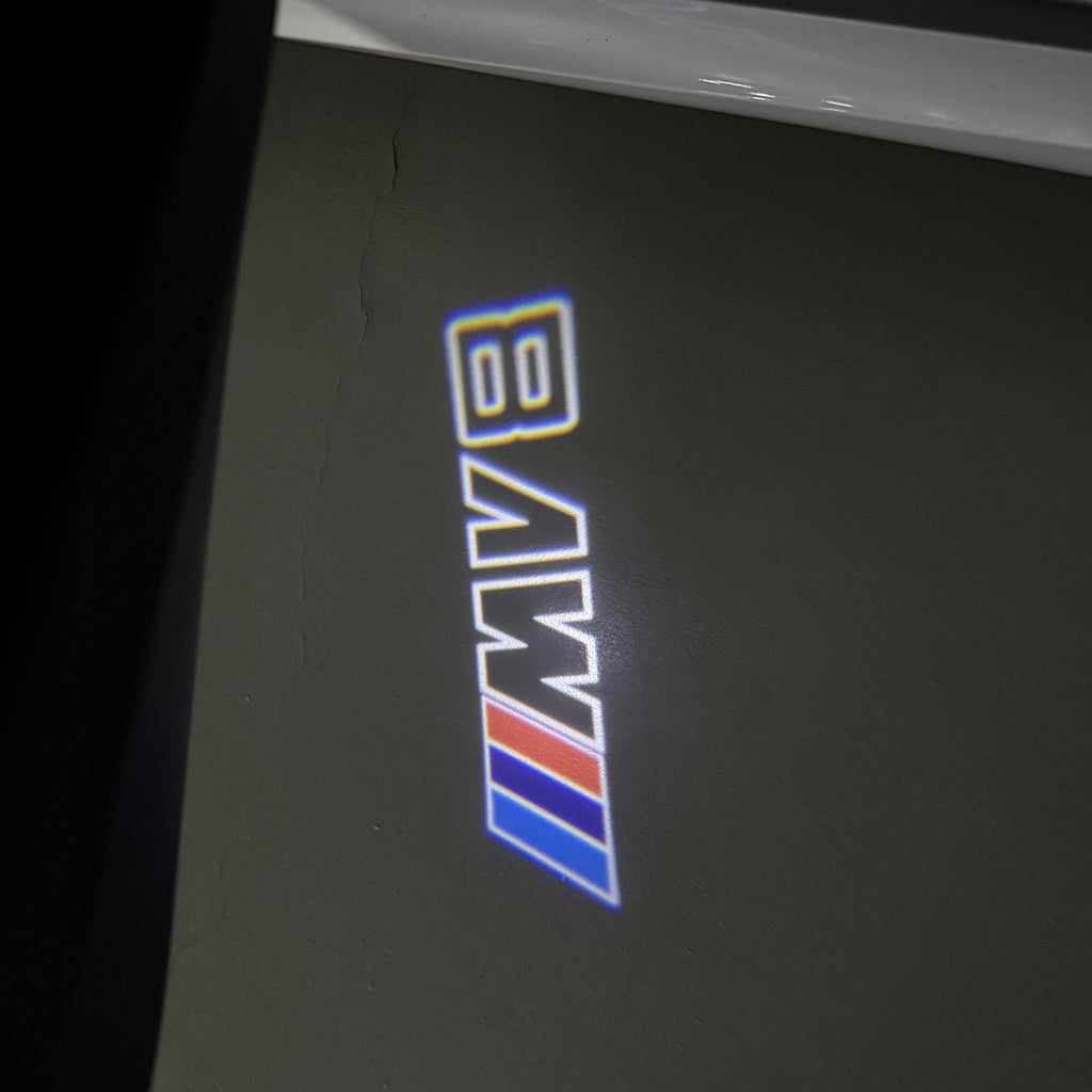 LUCES DE PROYECTOR DEL LOGOTIPO BMW M3 Nr.24 (cantidad 1 = 1 juegos / 2 luces de puerta)