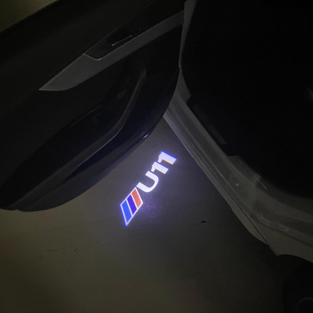 ÉCLAIRAGE DE PROJECTEUR BMW M3 LOGO Nr.24 (quantité 1 = 1 jeux / 2 feux de porte)