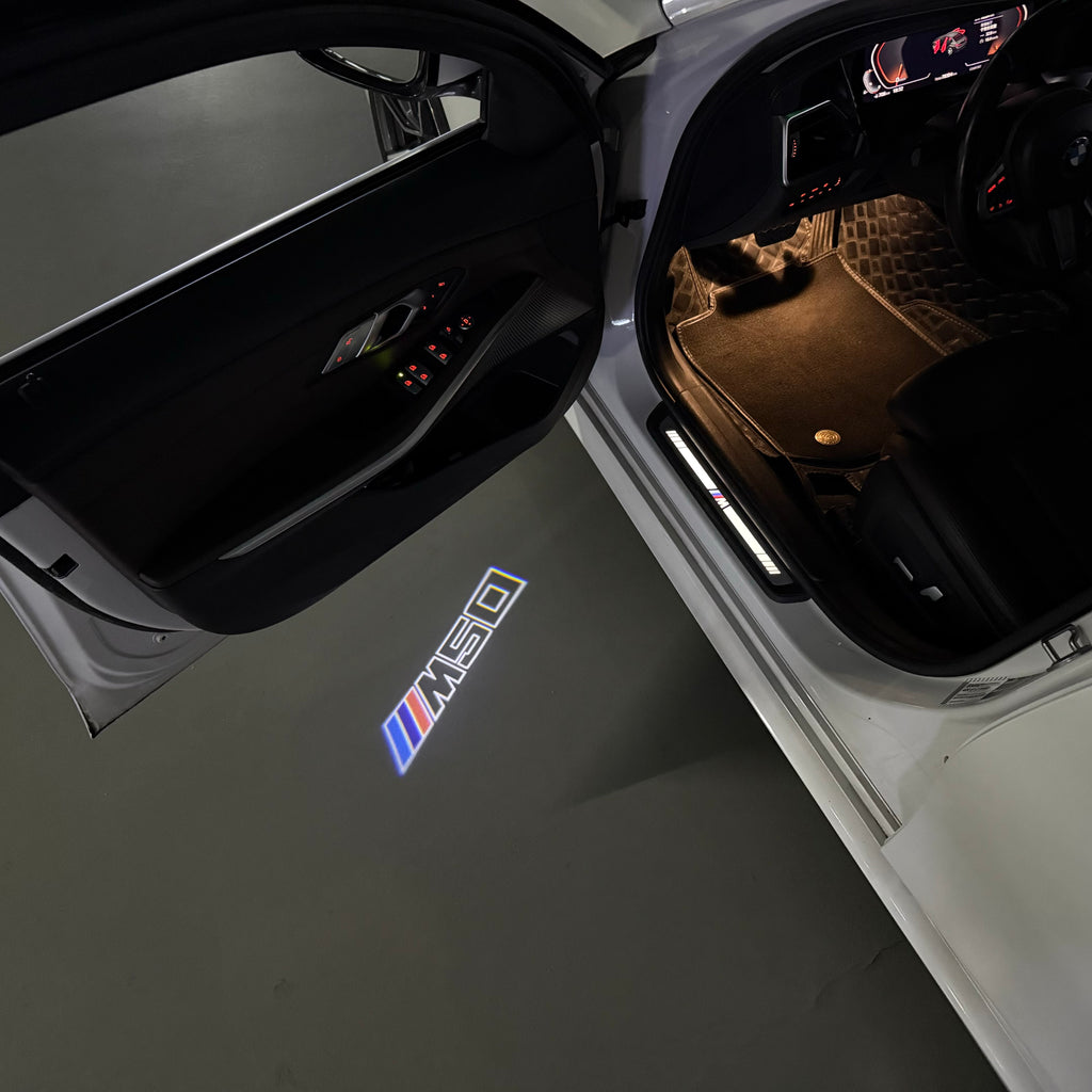 BMW M3 LOGO PROJECTOT LIGHTS Nr.24 (Menge 1 = 1 Sets/2 Türleuchten)